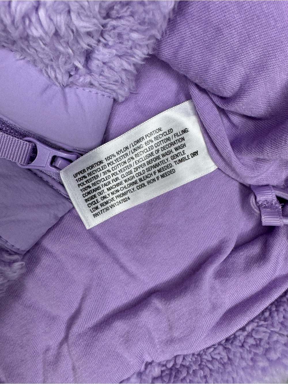 JoyLab Women’s High Pile Boxy Fit Vest - Lavendula Size Large NWT - Picture 6 of 9